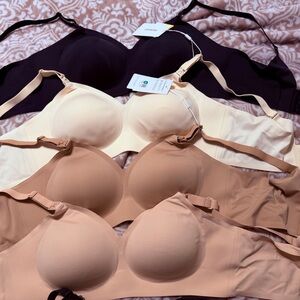 Luxurious Women's Bra Collection - Black, Cream, Tan